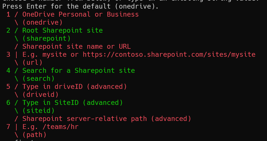 rclone挂载OneDrive详细记录