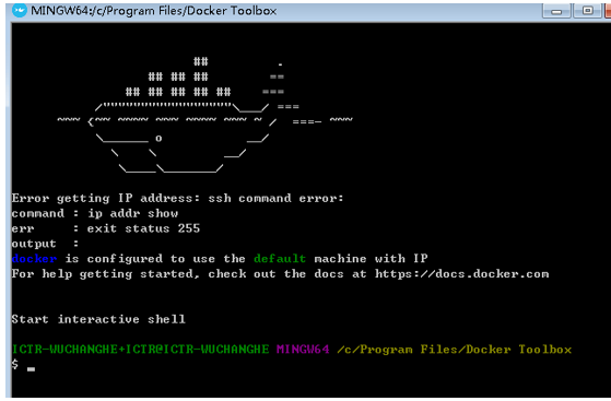 Windows7 使用docker toolbox安装docker