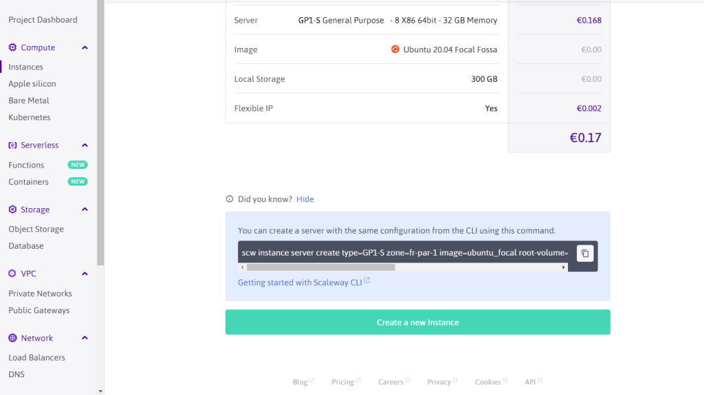 星尘Scaleway IPv6 VPS API 自动开机脚本